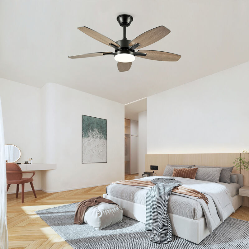 ELEMENT ACE 42 Inch 5 Plywood Blades Ceiling Fan with Lights and Remote Control, Quiet DC Motor 6 Speed Levels Reversible Fan for Indoor Living Room Bedroom Office Patio image number 8