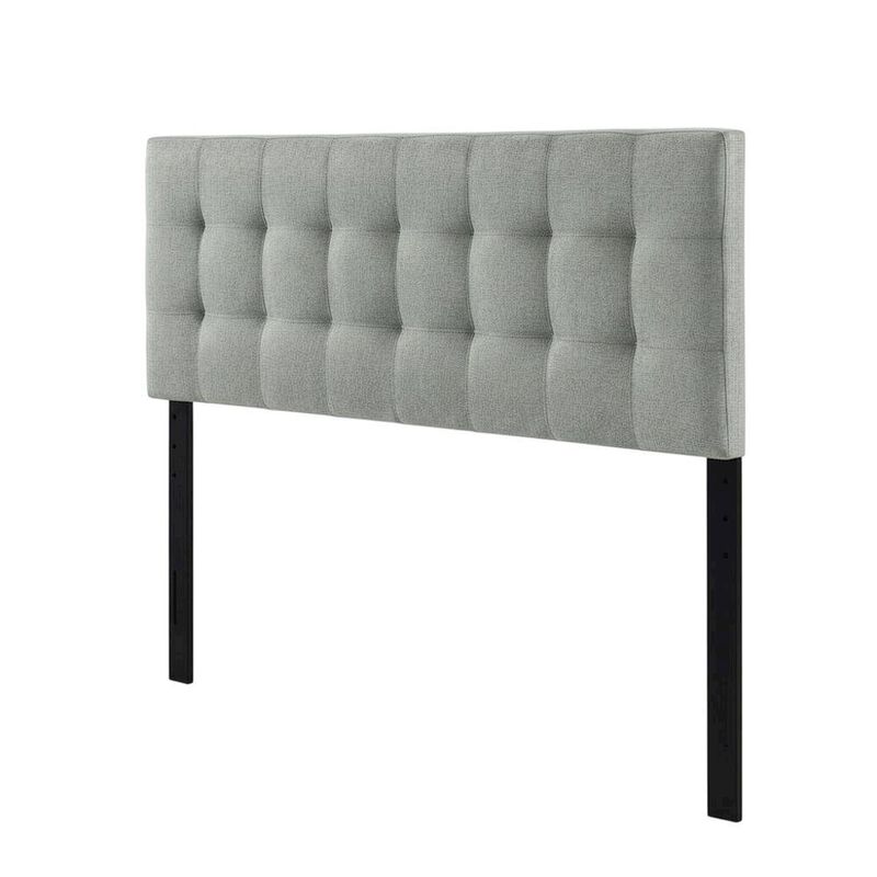 Upholstered Fabric Queen Headboard with Padded Design for Bedroom Comfort image number 0