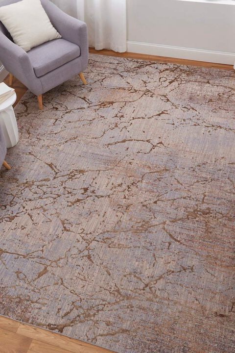 Pryor 39NEF Brown/Multi 6'7" x 9'6" Rug