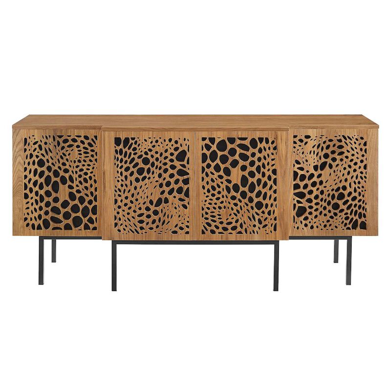 Modway Yosemite Wood Sideboard Credenza in Walnut image number 2