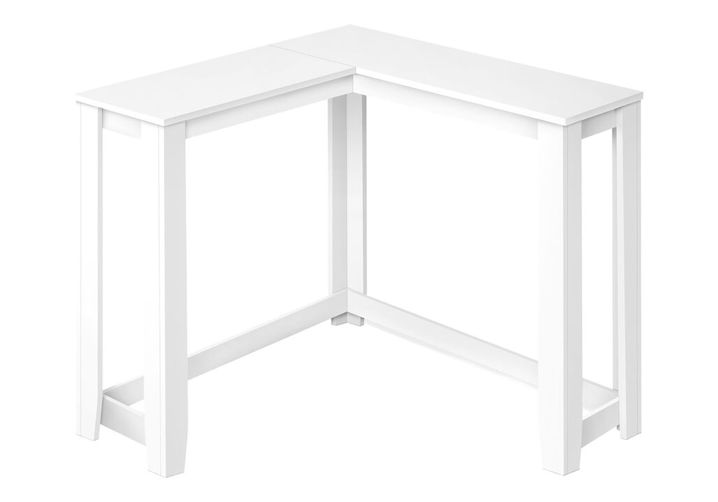 HomeRoots 36" Brown Wood Corner Frame Console Table