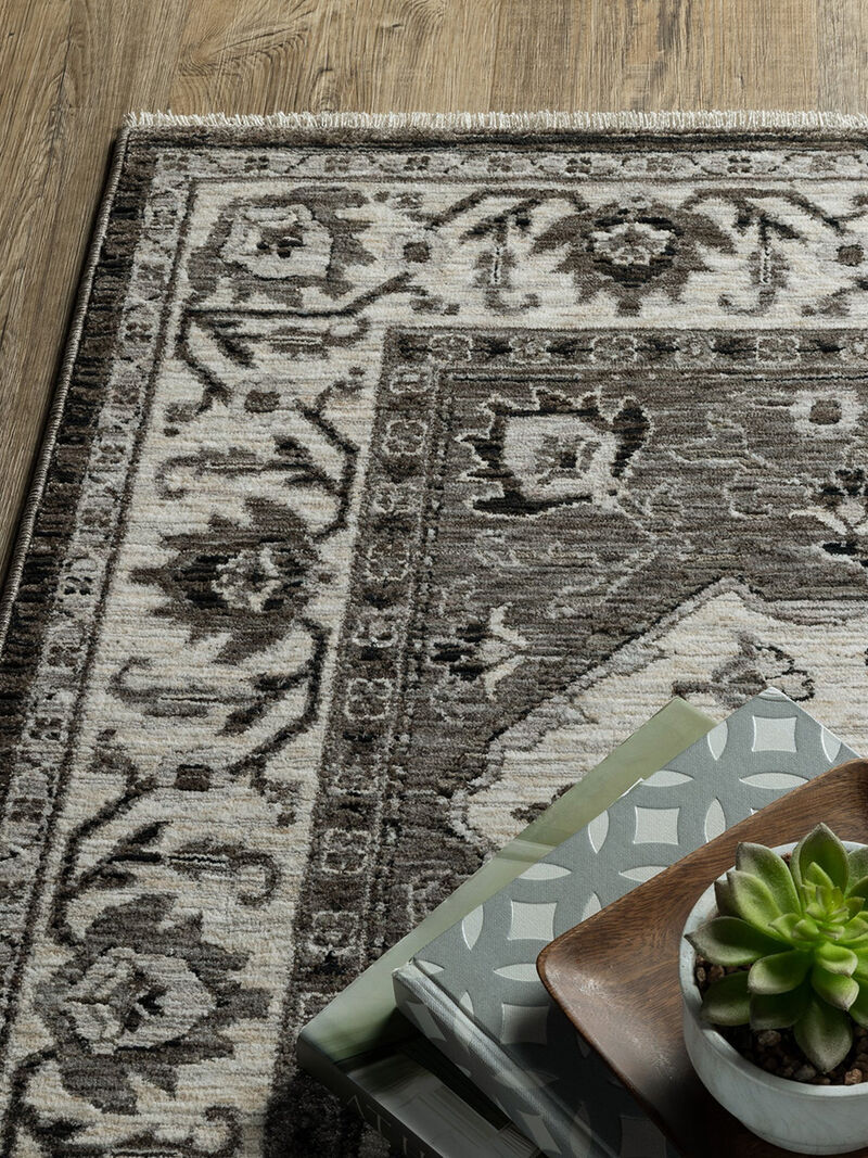 Chamberlain 05C Charcoal/Ivory 8' x 11' Rug