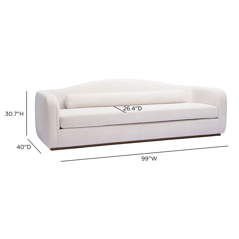 Camille Green Performance Linen Chenille Sofa image number 5