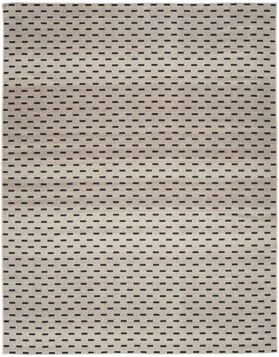 HomeRoots Abstract Power Loom Washable Non Skid Area Rug