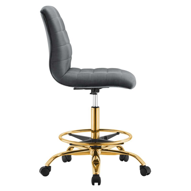 Modway Furniture - Ripple Armless Performance Velvet Drafting Chair