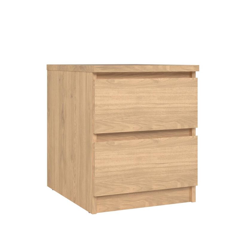 Tvilum Scottsdale 2 Drawer Nightstand, Jackson Hickory