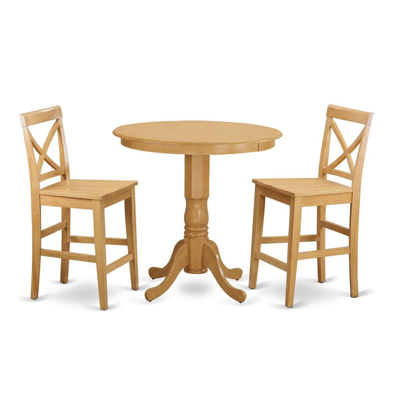 3 Pc Dining counter height set - Dining Table and 2 bar stools.