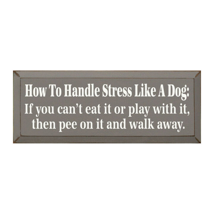 Rustic Dog Quote Wood Sign Funny Pet Saying Wall Decor for Home or Office