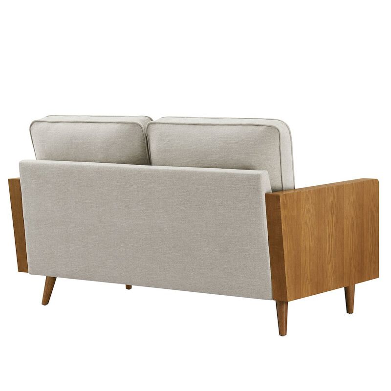 Kellan Heathered Weave Fabric Loveseat image number 4
