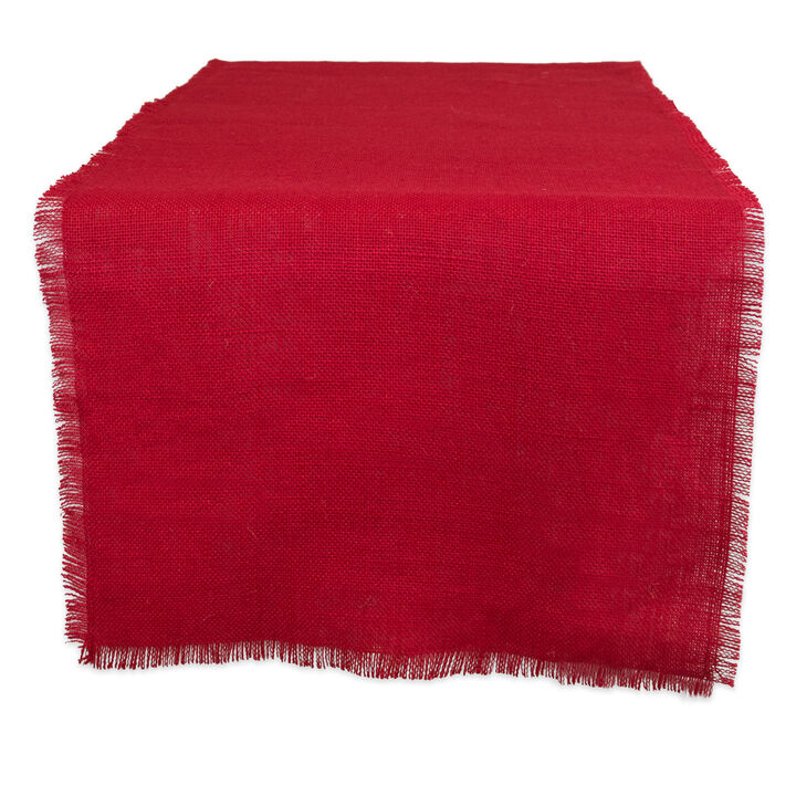 15" x 74" Contemporary Red Table Runner