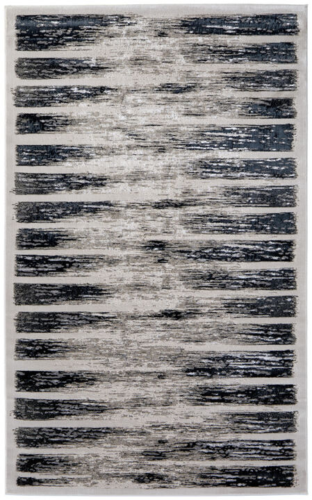 HomeRoots Abstract Distressed Area Rug