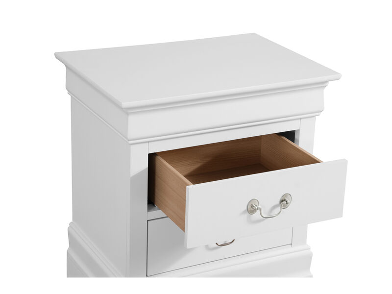 Louis Philippe 2-Drawer Nightstand (24 in. H X 22 in. W X 16 in. D)
