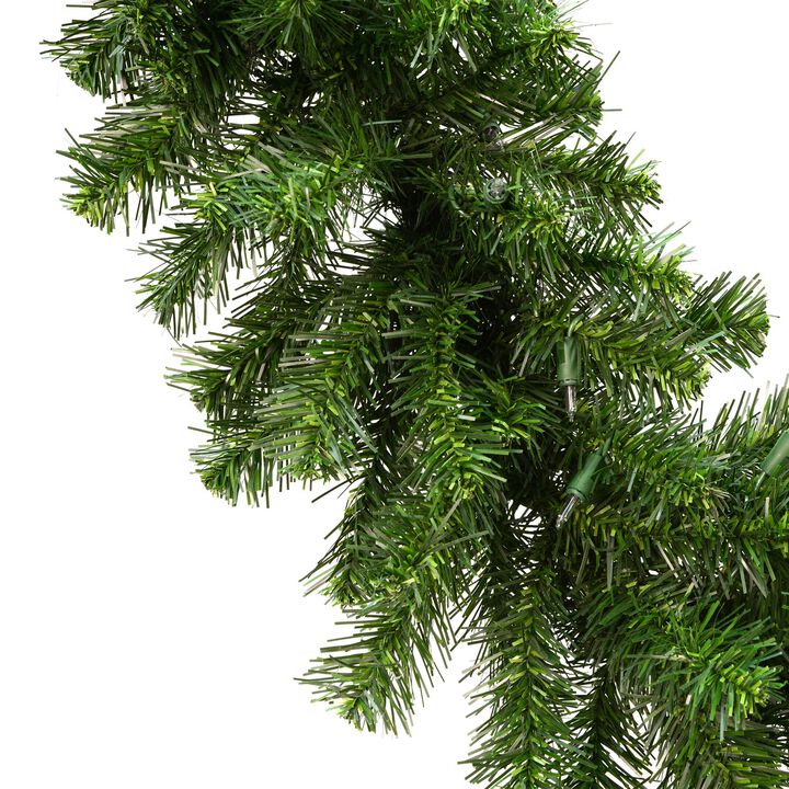 Vickerman 9' Douglas Fir Artificial Christmas Garland, Unlit - Faux Fir Christmas Garland - Seasonal Indoor Home Decor