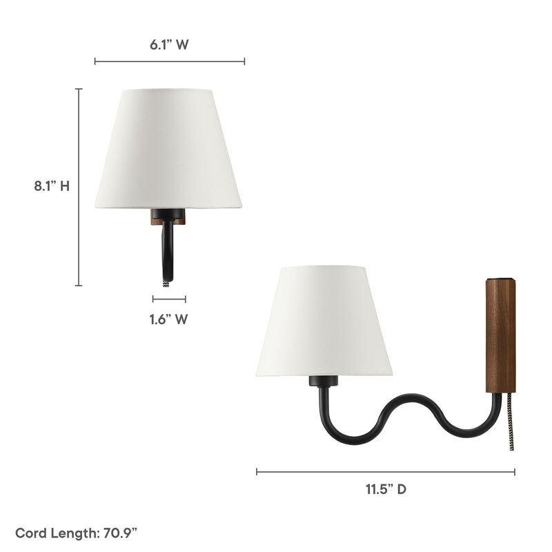 Sunlit Squiggle Arm Wall Sconce image number 4