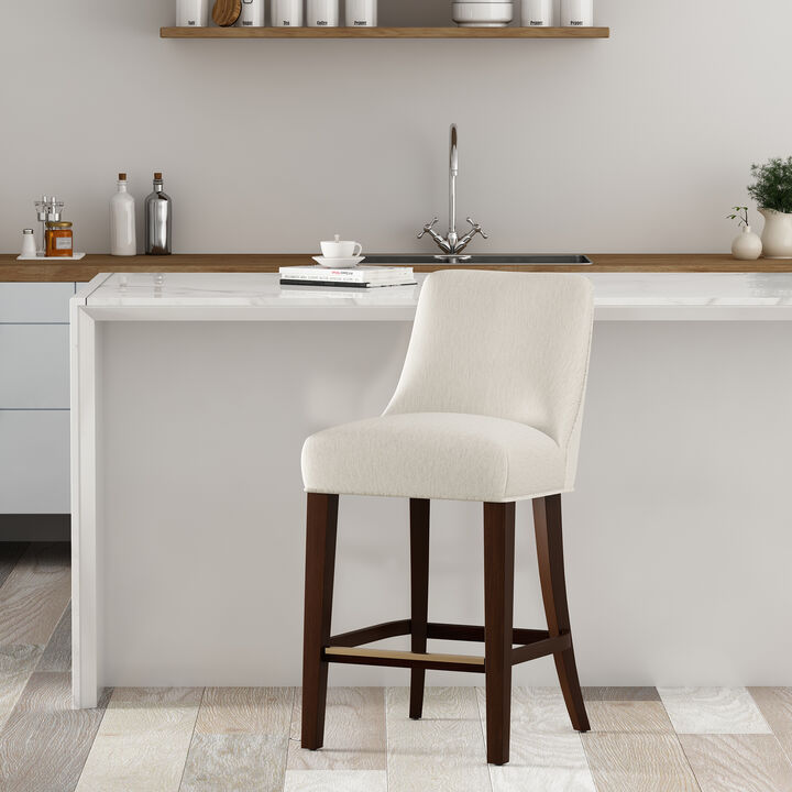 Beever Cream Counter Stool