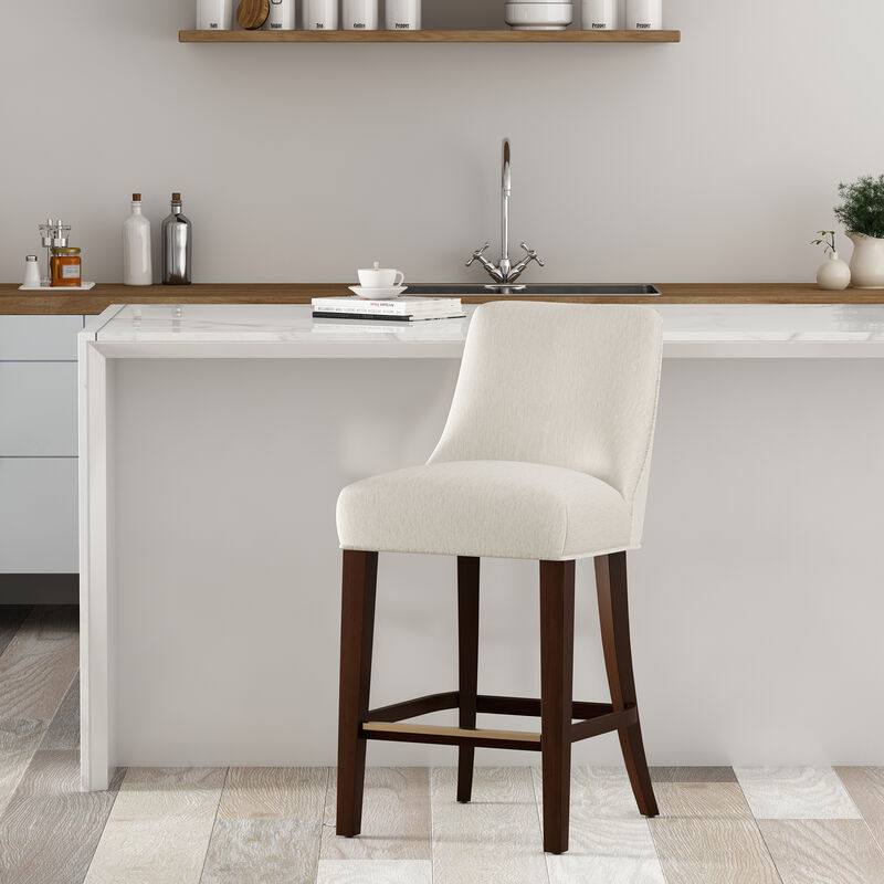 Beever Cream Counter Stool