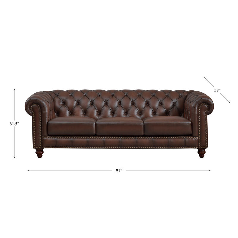 Alton Bay Top Grain Leather Sofa