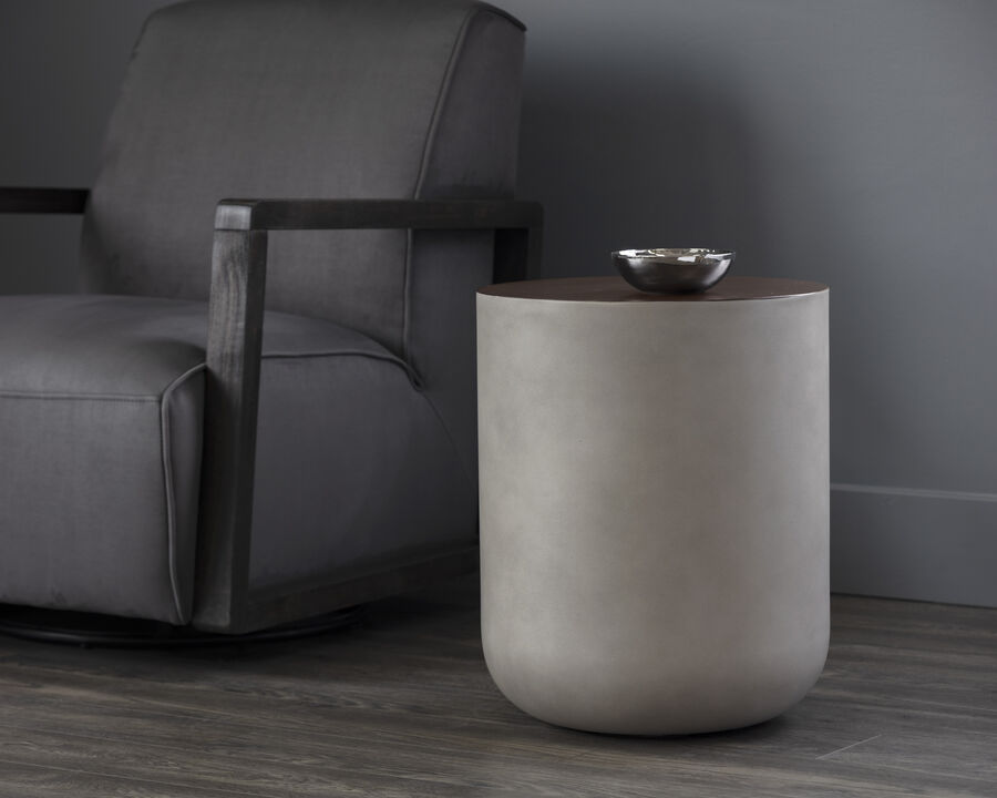 Diaz Grey End Table