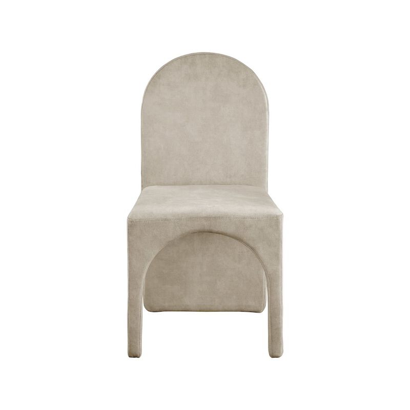 Meridian Furniture Summer Stone Velvet Dining Side Chair, Set of 2