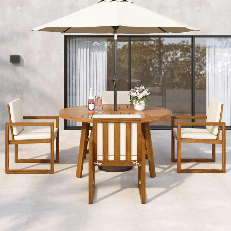 Merax 5-Piece Outdoor Patio Dining Set