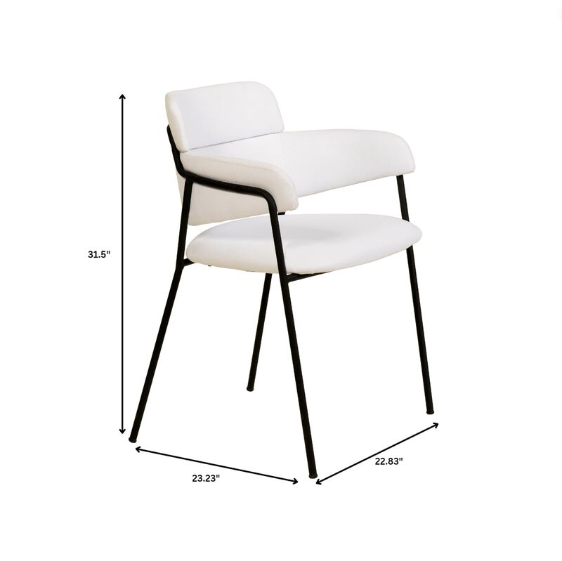 LeisureMod Axis Collection Modern Dining Chair - Set of 2