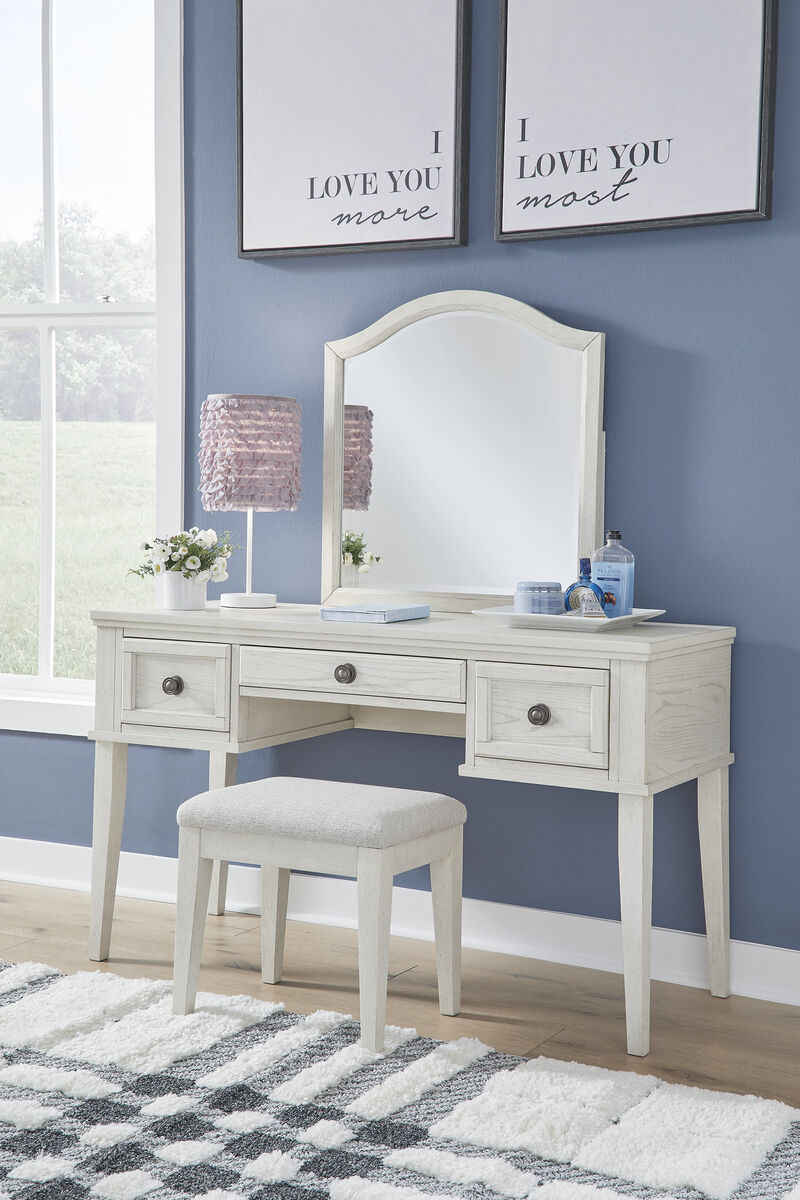 Robbinsdale Mirrored Vanity with Bench image number 0