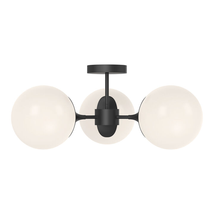 Nouveau 26 in 3 Lights Semi Flush Mount