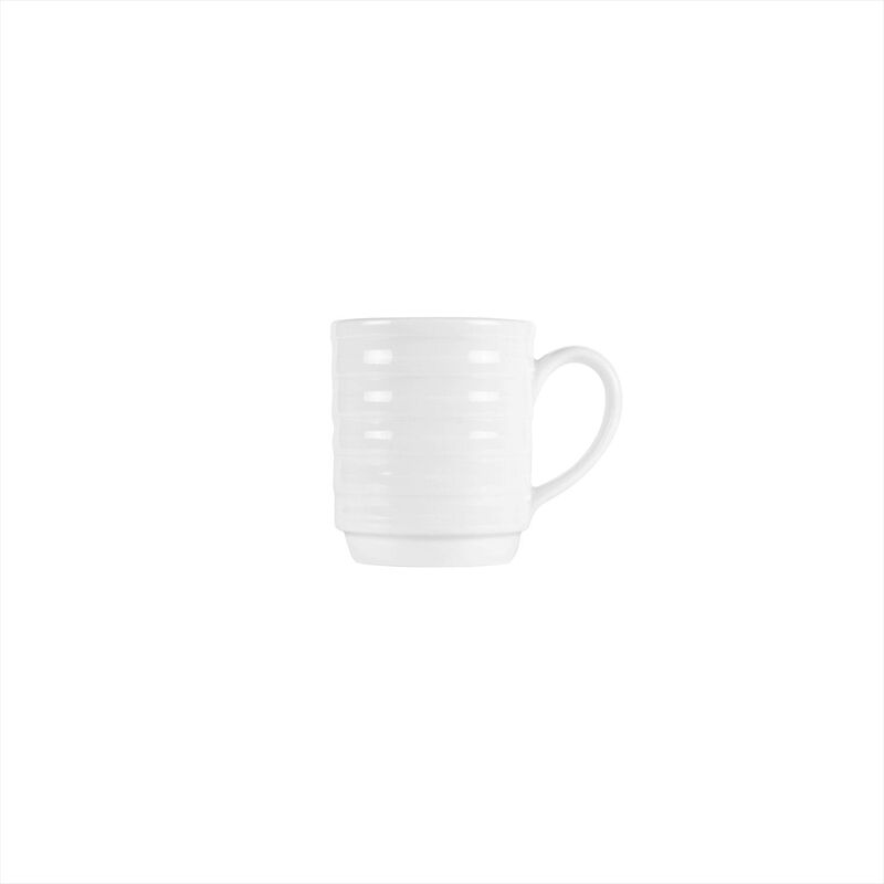 Lizbon dia.3" h:3.5" 10 oz. Round White Porcelain Mug (Set of 4) image number 2