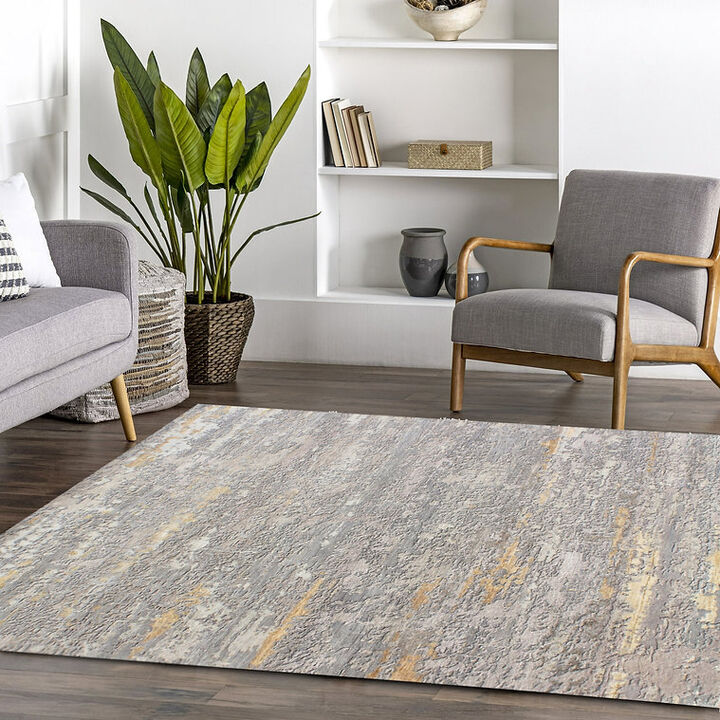 Amour 840286 Silver/Gold 5' x 8' Rug
