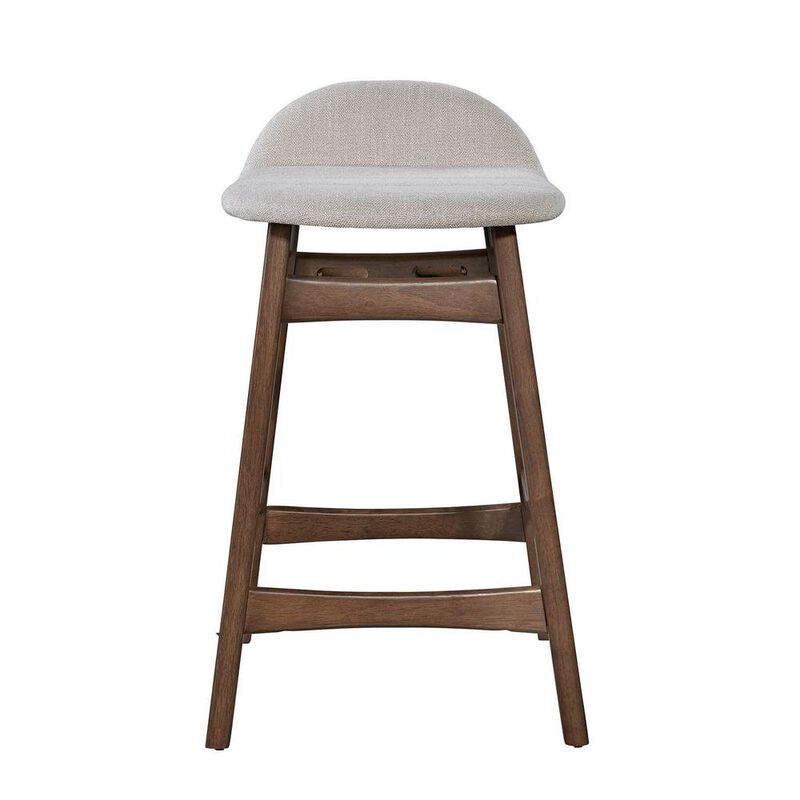 Starlight Canyon Home Light Tan Counter Height Chair – Wooden Bar Stool with Back for Kitchens