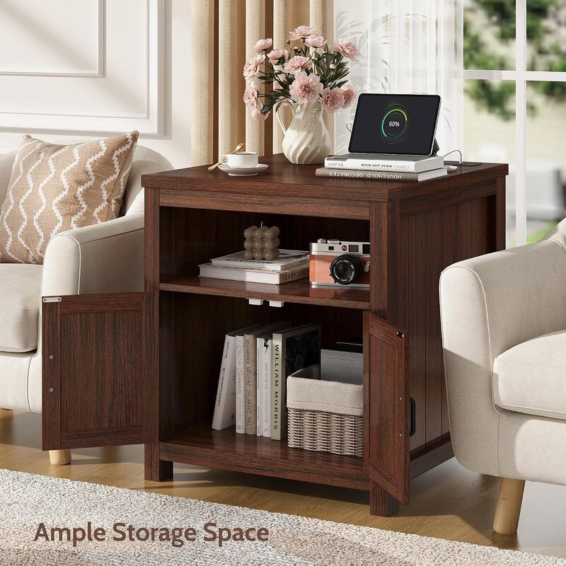 End Table with Charging Station image number 4