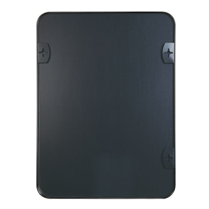 HomeRoots 36" Black Aluminum Framed Accent Mirror image number 3