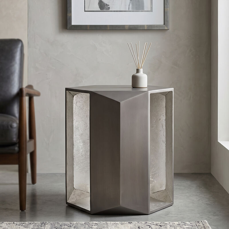 Marovenne Gold Hexagon End Table image number 5