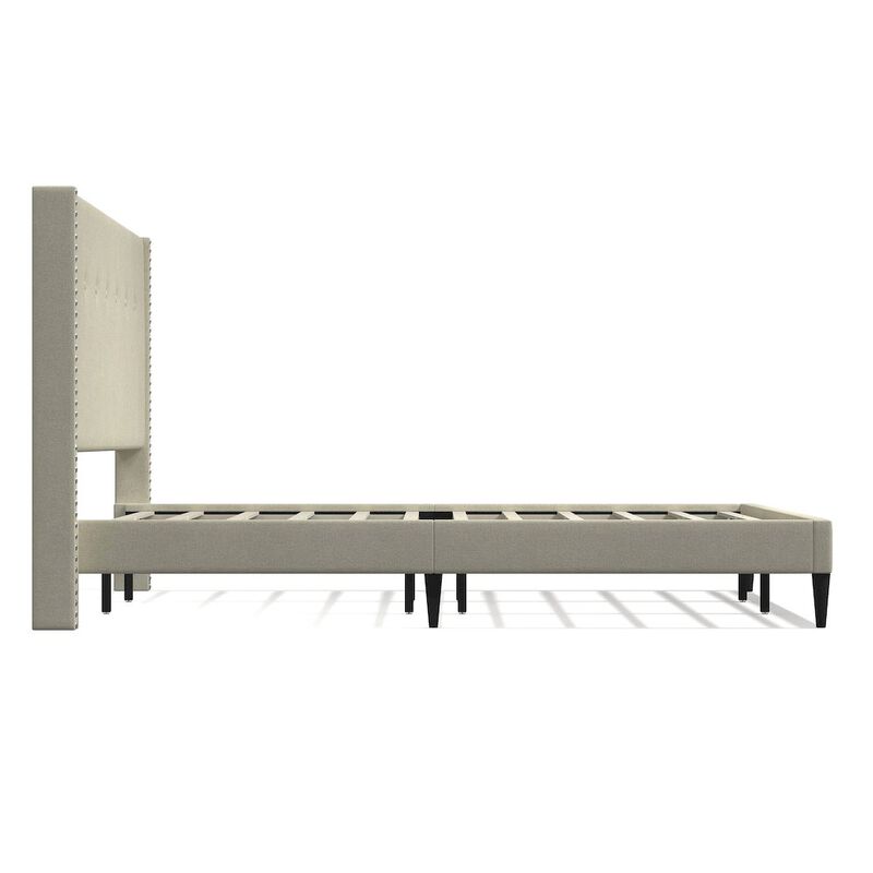 Rize Home Upholstered Complete Bed King Beige image number 2