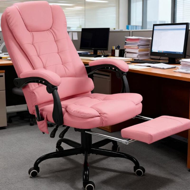 GOODSILO High-Back Ergonomic Office Chair with 7-Point Vibrating Massage System and Adjustable Recline image number 1