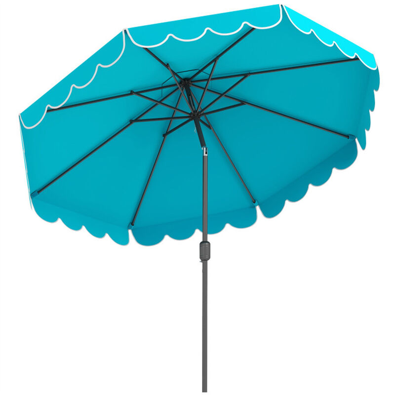 10 FT Patio Umbrella with Push Button Tilt and Crank image number 0