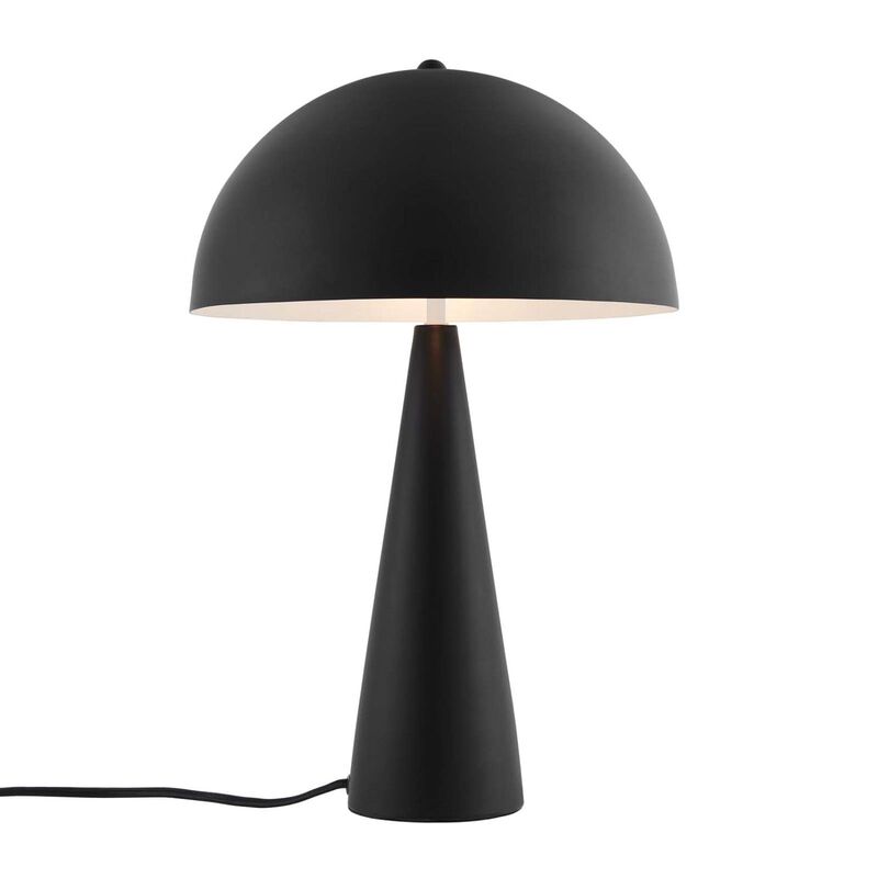 Modway Selena 2 Lights Modern Metal Table Lamp in Black Finish image number 1