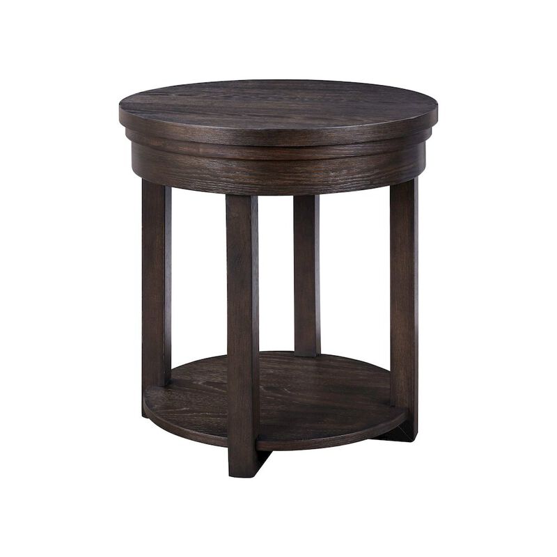 Liberty Furniture 3 Pc Living Room Set Lift Top Cocktail Table, 2 Round End Tables image number 6