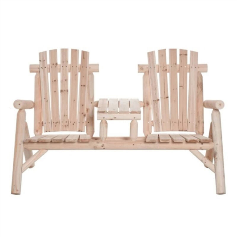 Adirondack Patio 2 Chair Lounger with Center Coffee Table