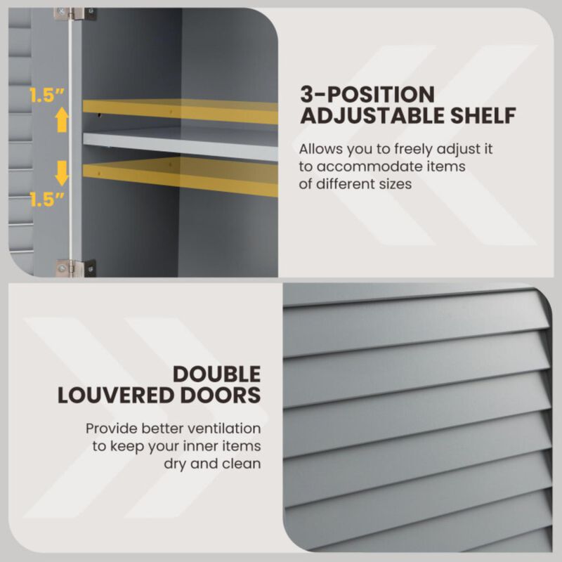 Hivvago 2-Doors Bathroom Wall-Mounted Medicine Cabinet with Towel Bar