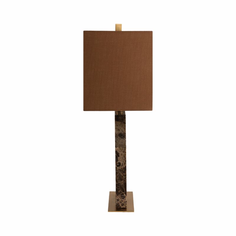 26x16" Rectangle Marble Lamp, Light Brown image number 3