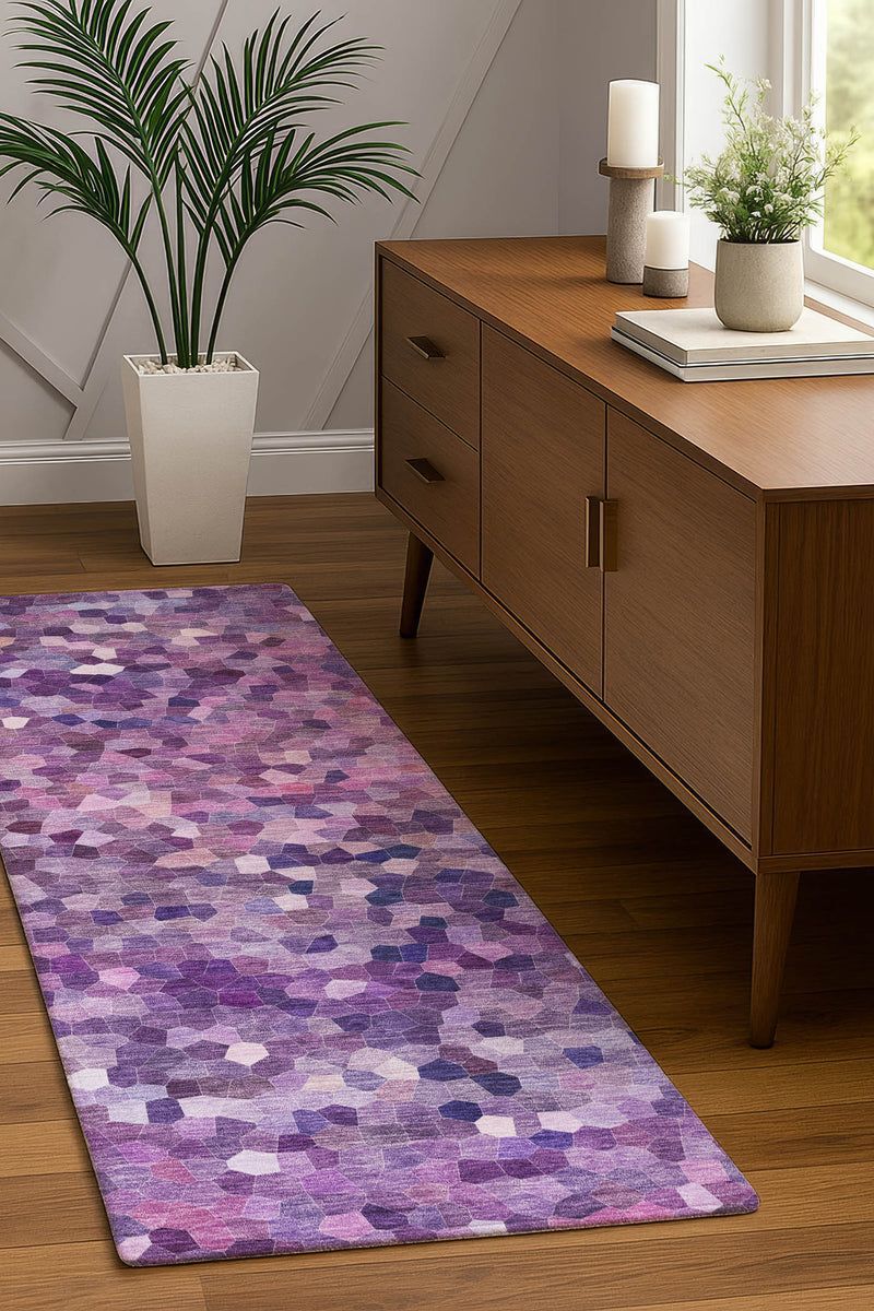 Kaleidoscope KL1 Plum 9' x 12' Rug image number 4