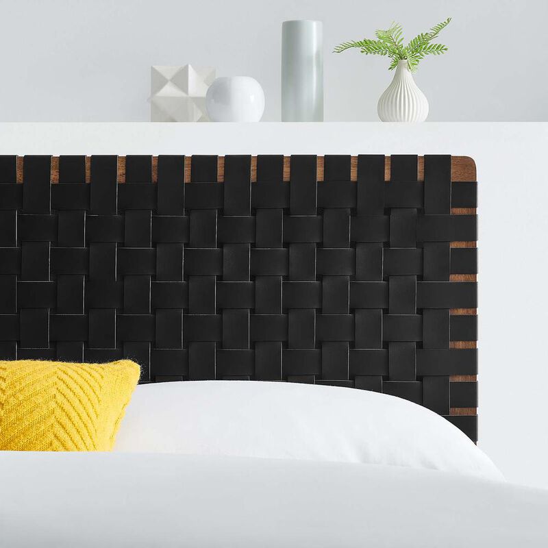 Modway Sparta Weave Full Vegan Leather Headboard