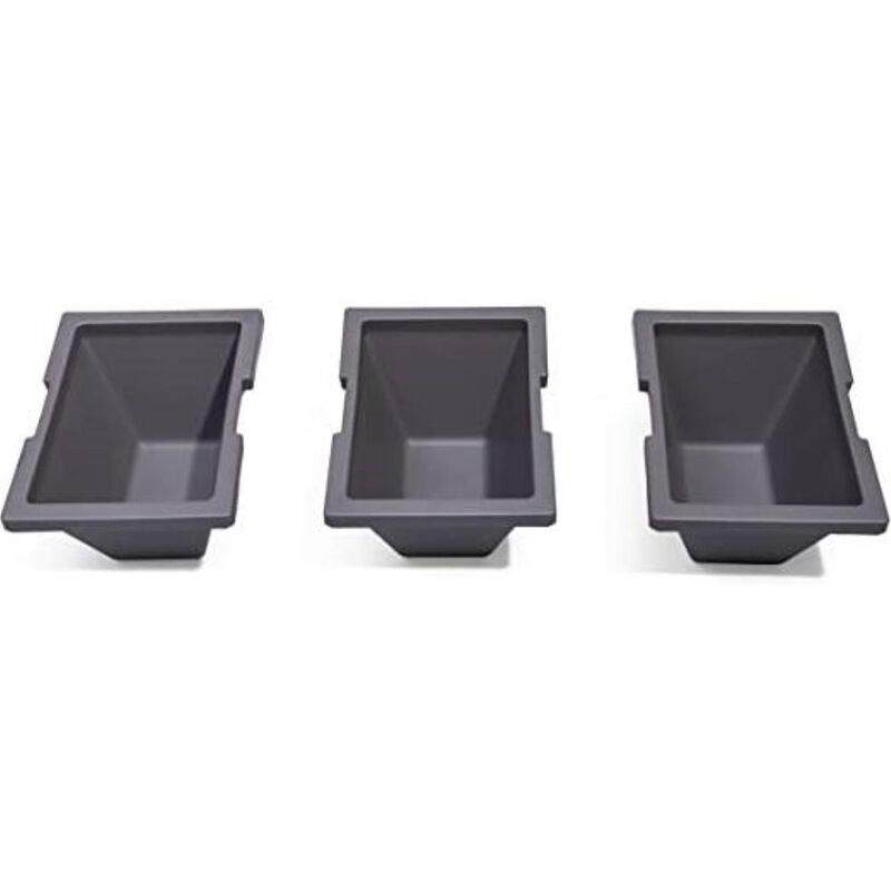 Hivvago Rectangular Plastic Raised Garden Bed Planter Box - Dark Grey Cedar Wood Finish