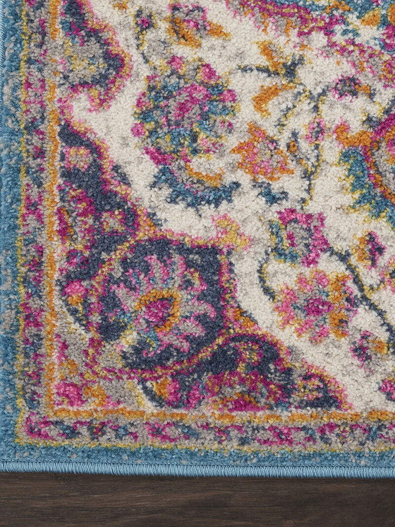 Passion PSN22 Ivory/Multicolor 2'2" x 7'6" Rug image number 3