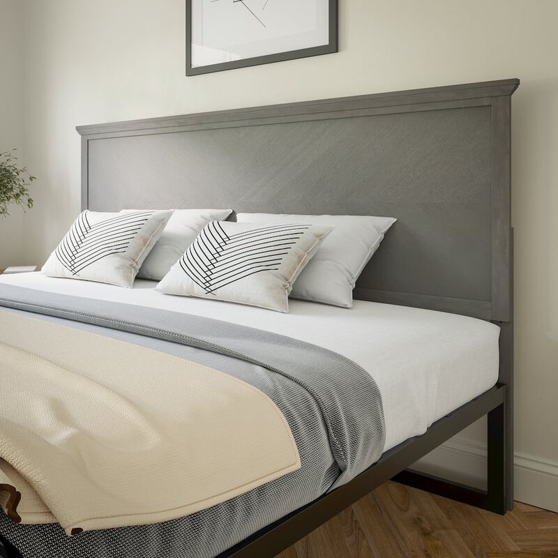 Flash Furniture Contemporary King Size Herringbone Pattern Headboard image number 5