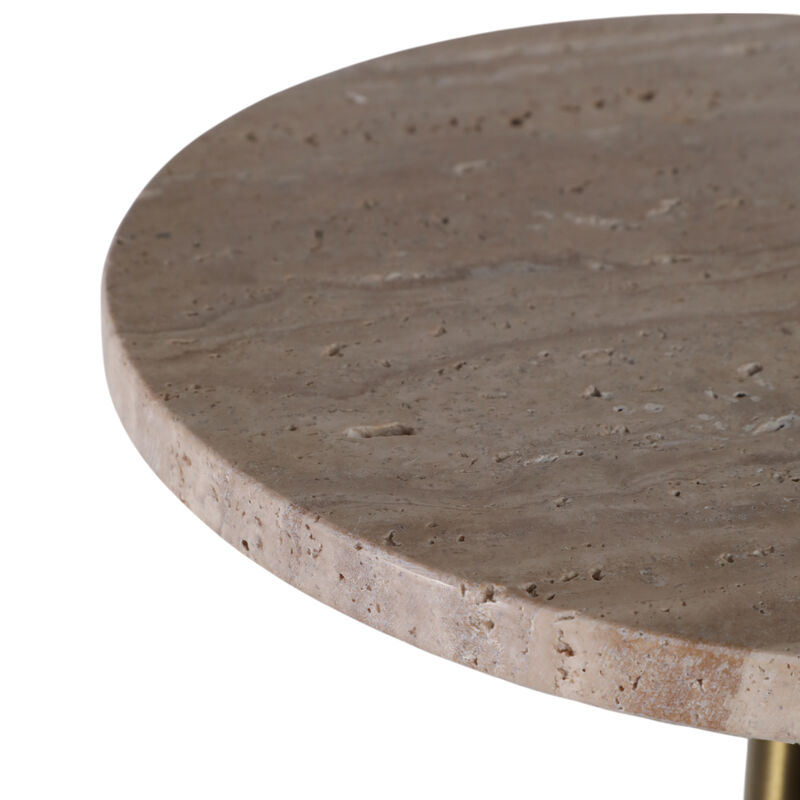 Travertine Accent Table image number 5