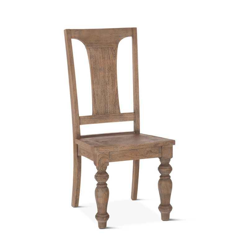World Interiors Chatham Downs Dining Chair in Weathered Teak image number 0