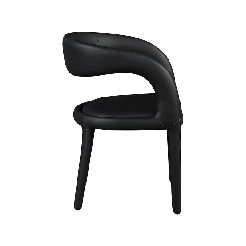 Meridian Furniture Sylvester Black Vegan Leather Dining Chair