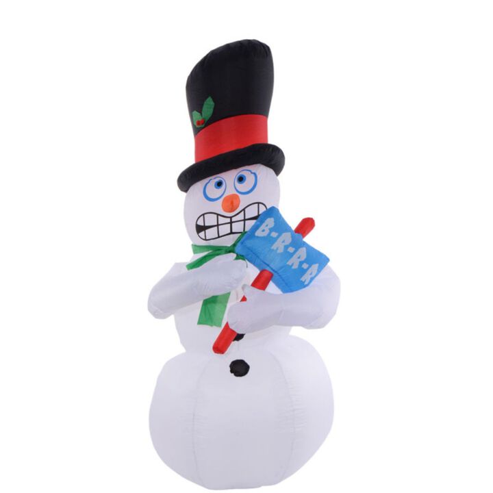 7 Feet Air-blown Inflatable Christmas Snowman Gemmy Lighted Decoration
